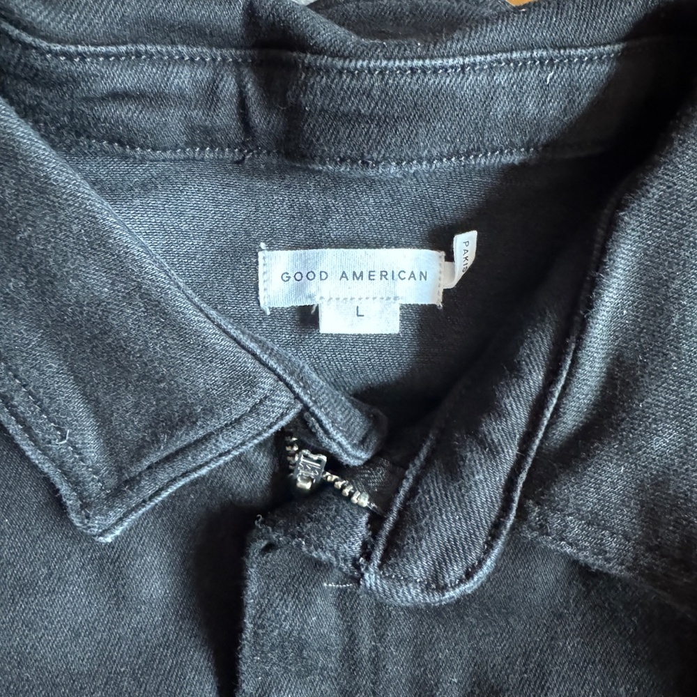 NWT - Good American -‎ Black Short-Sleeve Utility Jumpsuit - Picture 6 of 8